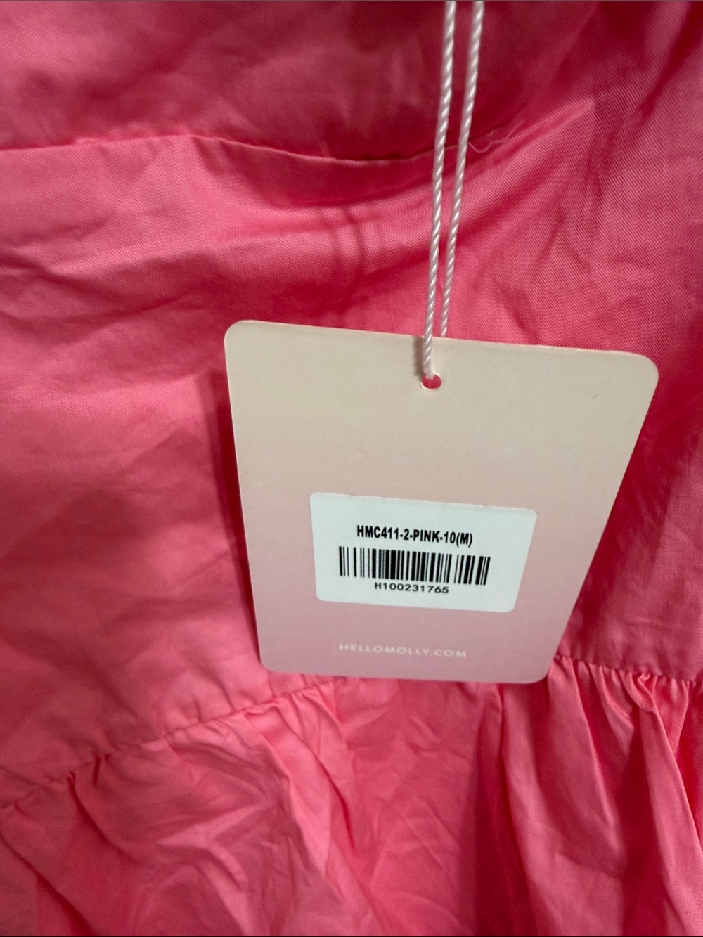 NWT Hello Molly RUFFLED OUT DRESS PINK - Picture 10 of 16